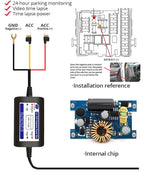 Dash Cam 4K UHD Recording Car Camera DVR Night Vision Video Recorder Built-In Wi-Fi Support GPS 24H Parking